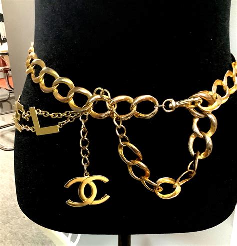 faux chanel chain belt|authentic Chanel belt.